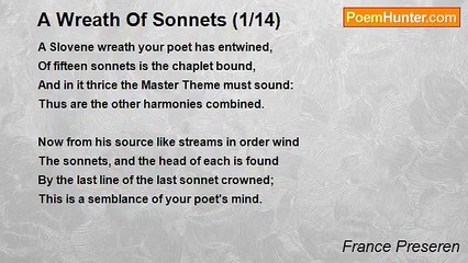 France Preseren's 'A Wreath of Sonnets' — A Masterpiece of Slovene Poetry 🇸🇮