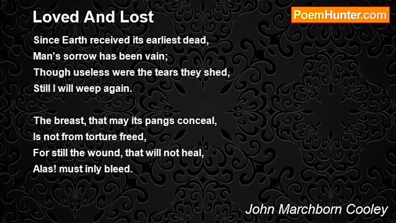John Marchborn Cooley - Loved And Lost