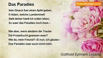 Gotthold Ephraim Lessing - Das Paradies