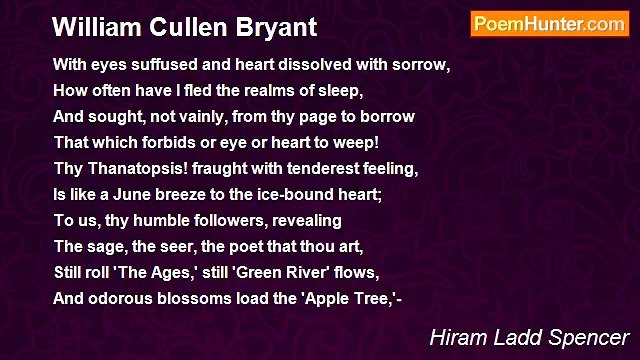 Hiram Ladd Spencer - William Cullen Bryant