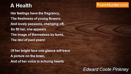 Edward Coote Pinkney - A Health