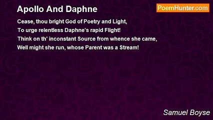 Samuel Boyse - Apollo And Daphne