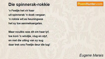 Eugene Marais - Die spinnerak-rokkie