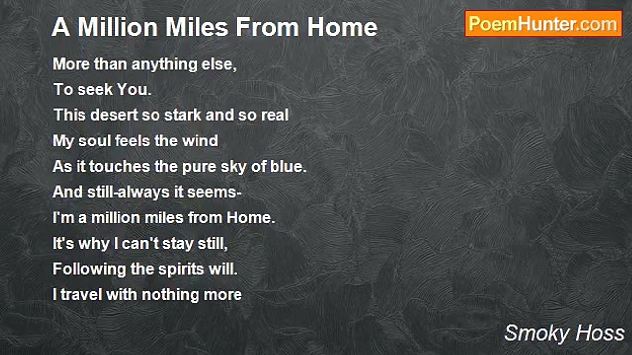 Smoky Hoss - A Million Miles From Home
