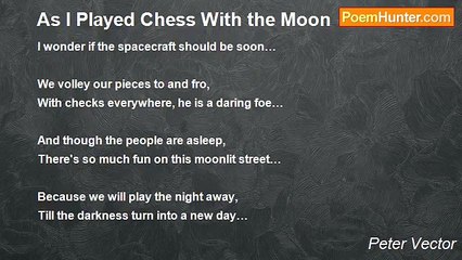 Peter Vector - As I Played Chess With the Moon