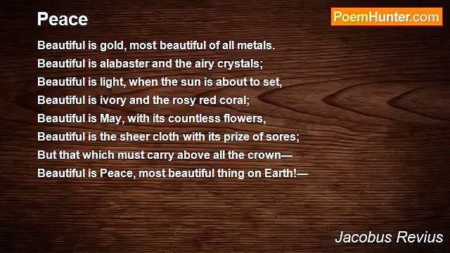 Jacobus Revius - Peace