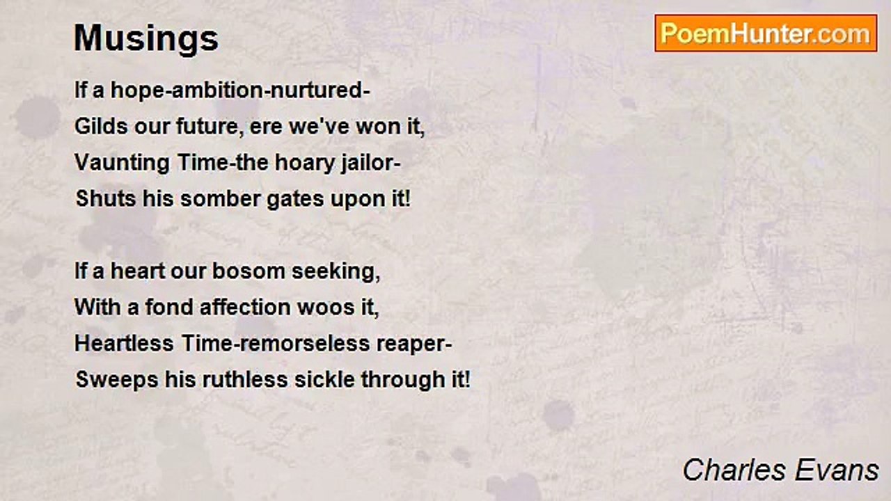 Charles Evans - Musings