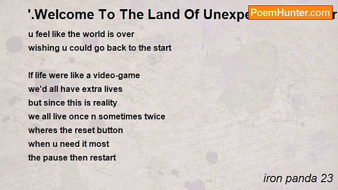 iron panda 23 - '.Welcome To The Land Of Unexpe...