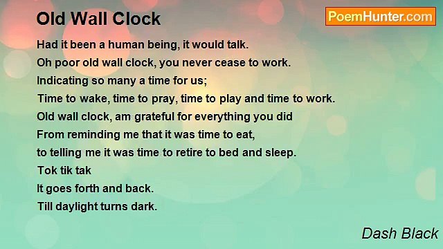 Dash Black - Old Wall Clock