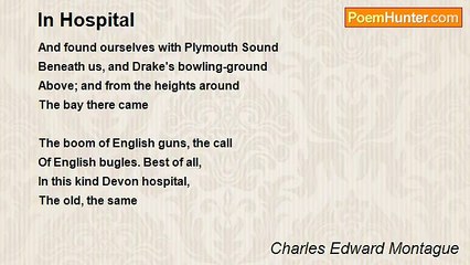 Charles Edward Montague - In Hospital