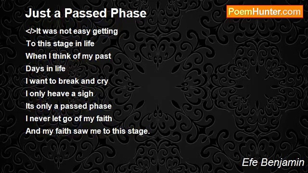 Efe Benjamin - Just a Passed Phase