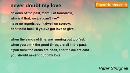Peter Strugnell - never doubt my love