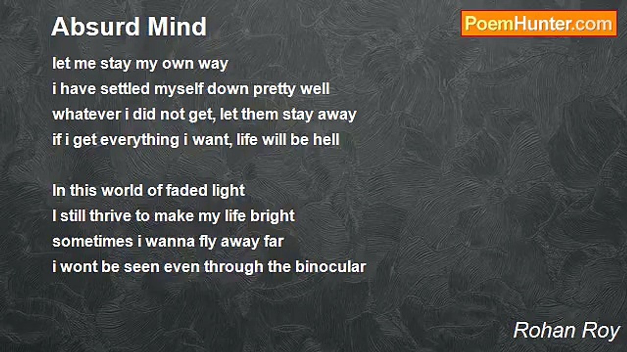 Rohan Roy - Absurd Mind