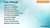 Hina Waqar - Fate of Beauty