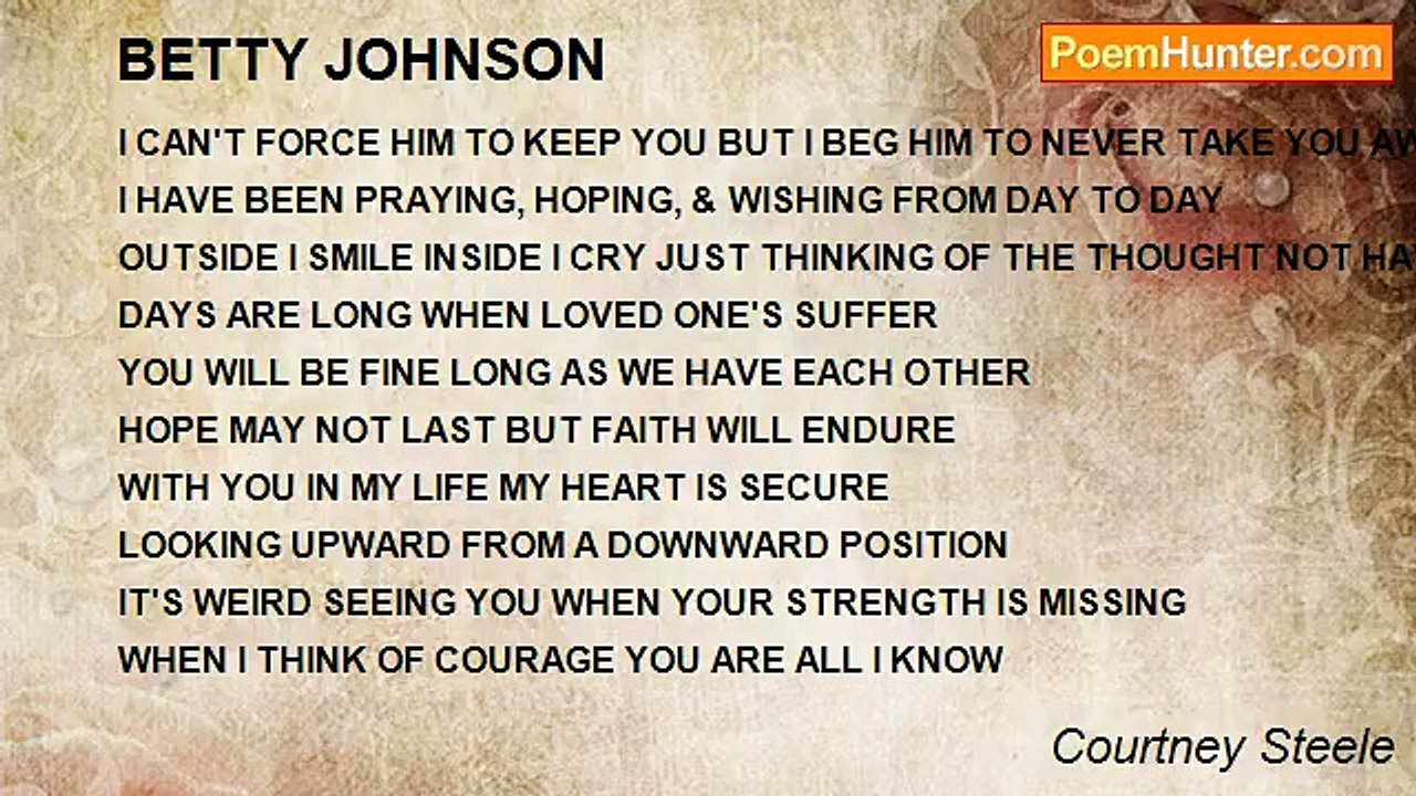 Courtney Steele - BETTY JOHNSON
