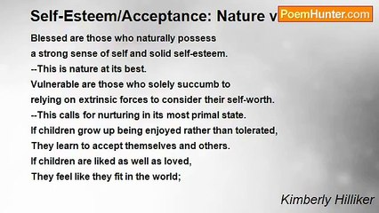 Kimberly Hilliker - Self-Esteem/Acceptance: Nature vs. Nurture