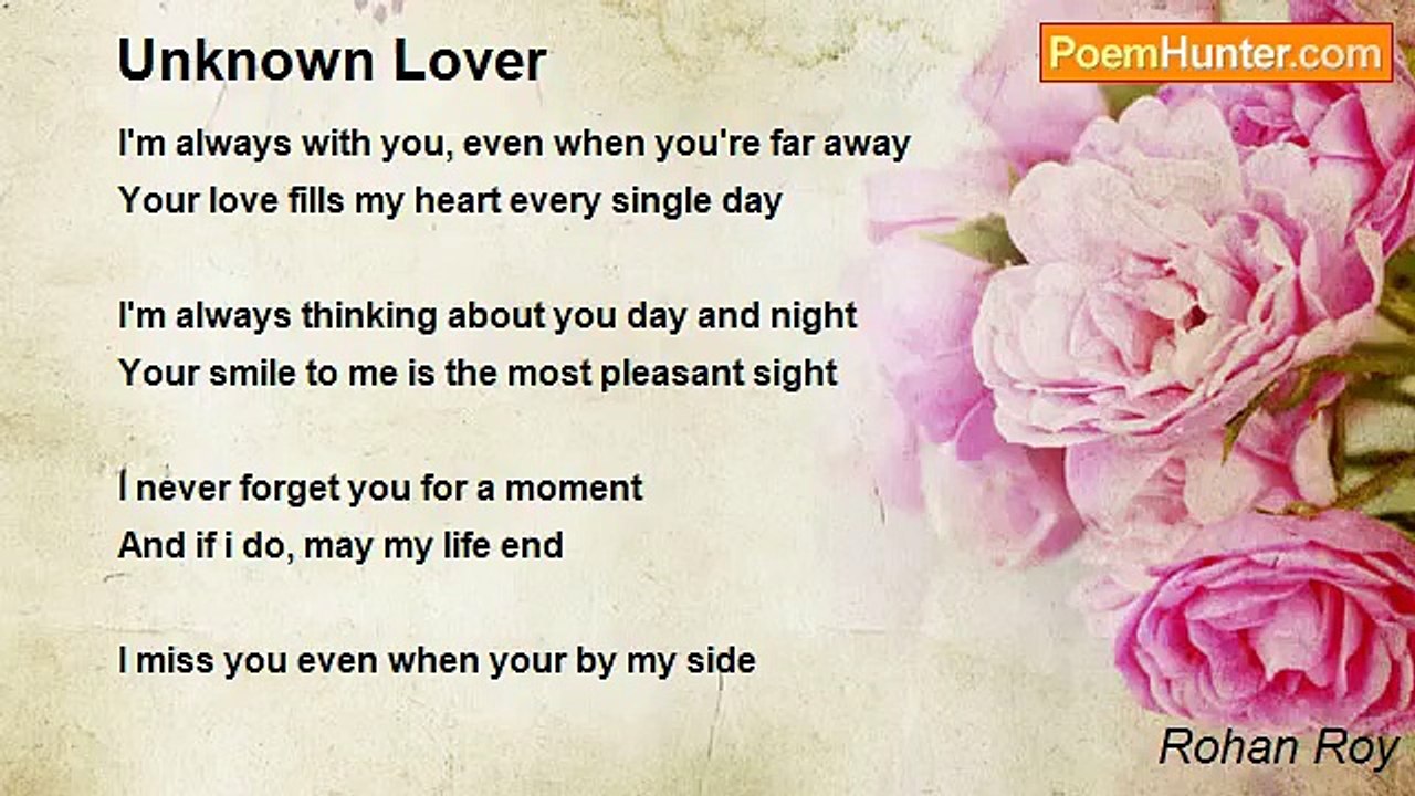 Rohan Roy - Unknown Lover