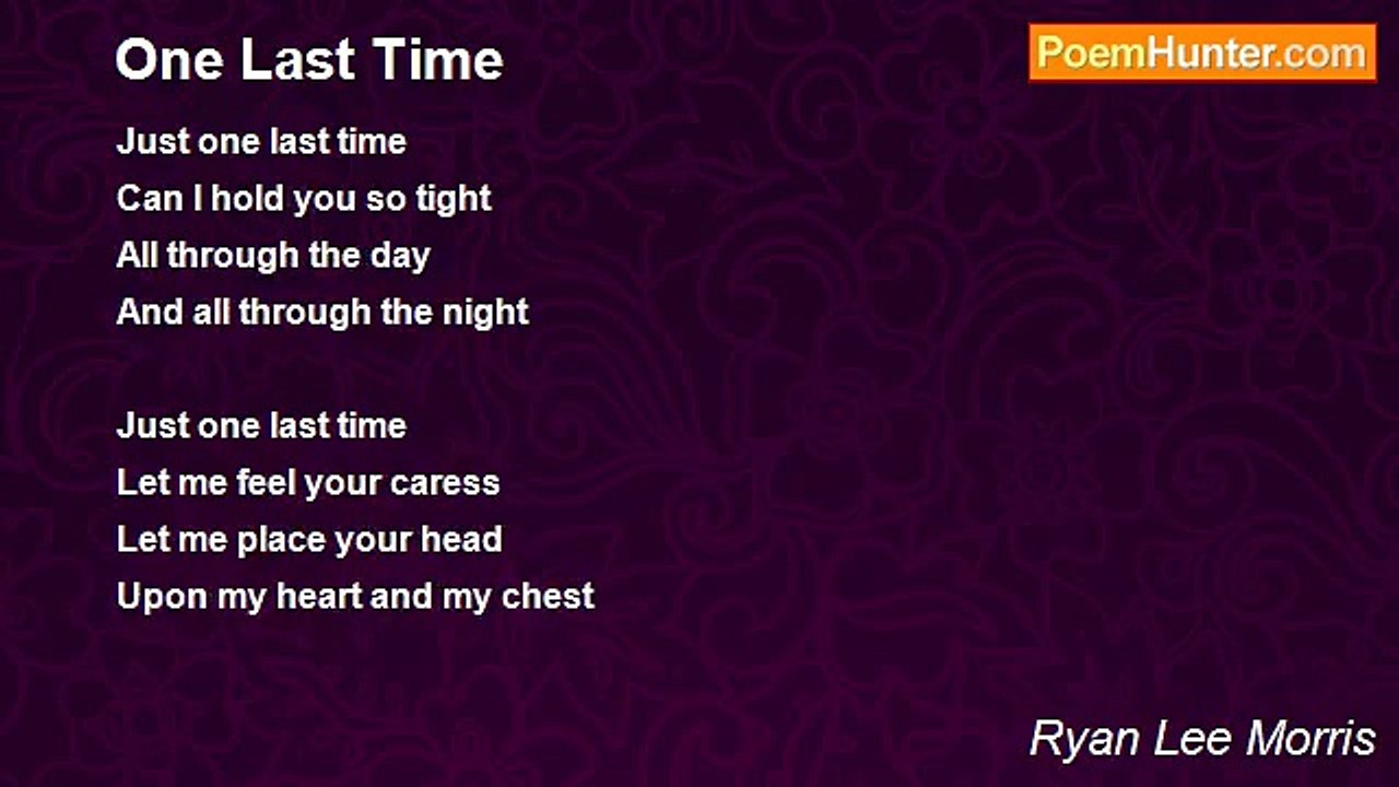 Ryan Lee Morris - One Last Time