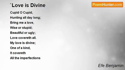 Efe Benjamin - `Love is Divine