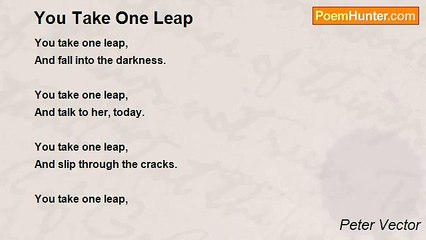 Peter Vector - You Take One Leap