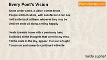 naida supnet - Every Poet's Vision