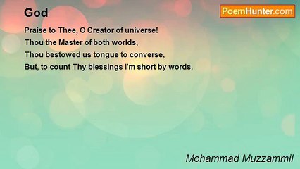 Mohammad Muzzammil - God