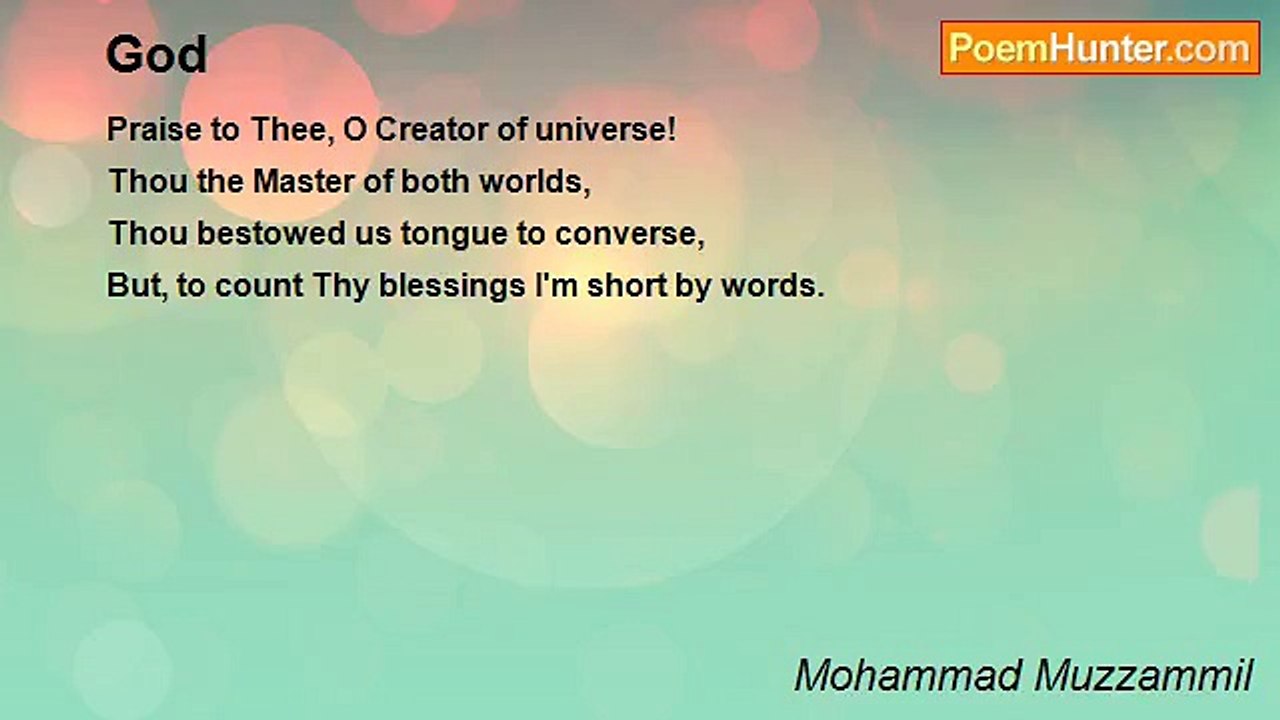 Mohammad Muzzammil - God