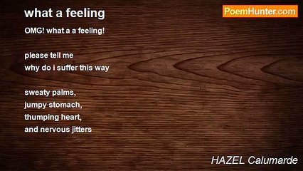 HAZEL Calumarde - what a feeling