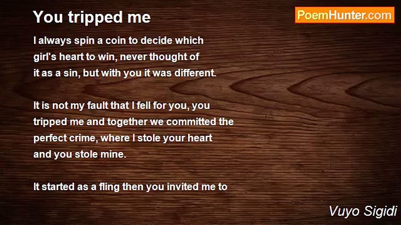 Vuyo Sigidi - You tripped me
