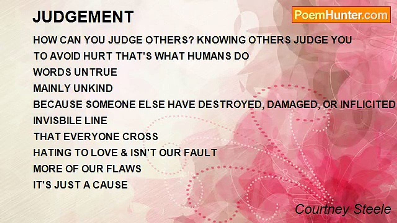Courtney Steele - JUDGEMENT