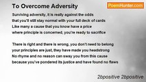 2bpositive 2bpositive - To Overcome Adversity
