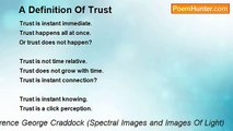 Terence George Craddock (Spectral Images and Images Of Light) - A Definition Of Trust