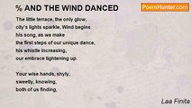 Laa Finita - % AND THE WIND DANCED