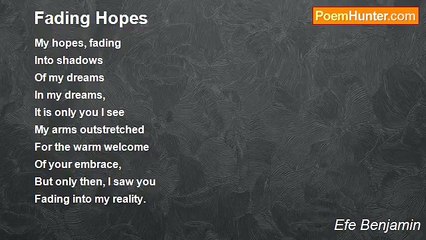 Efe Benjamin - Fading Hopes