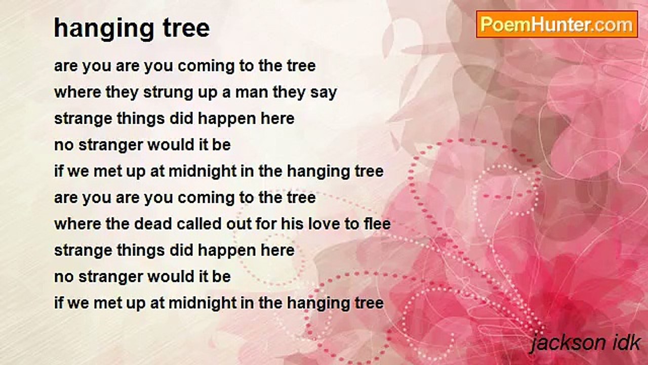 jackson idk - hanging tree