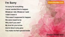Broken heart emo - I'm Sorry