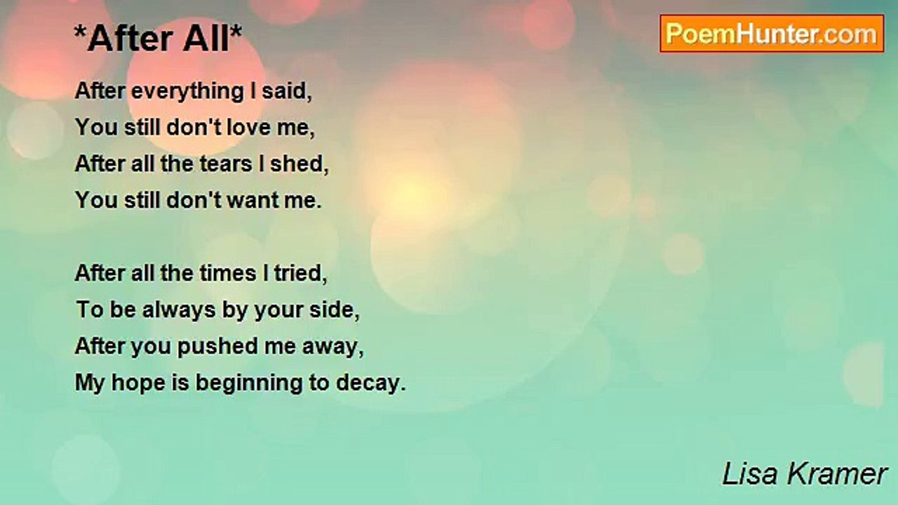 Lisa Kramer - *After All*