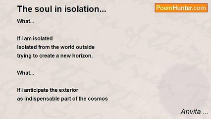 Anvita: The Soul in Isolation 🌌