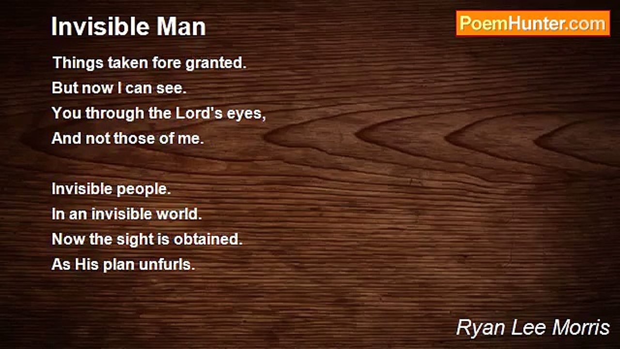 Ryan Lee Morris - Invisible Man