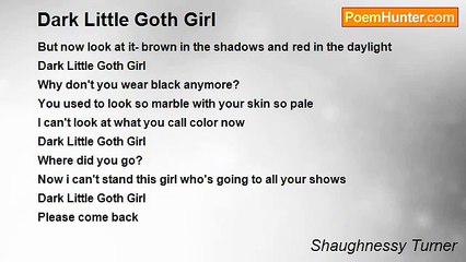 Shaughnessy Turner - Dark Little Goth Girl