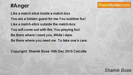 Shamik Bose - #Anger