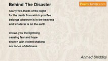 Ahmad Shiddiqi - Behind The Disaster