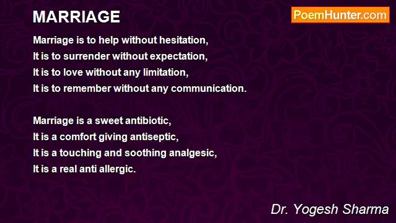 Dr. Yogesh Sharma - MARRIAGE