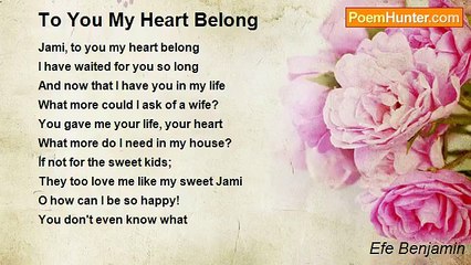 Efe Benjamin - To You My Heart Belong