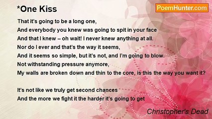Christopher's Dead - *One Kiss