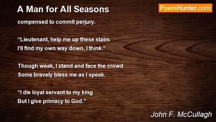 John F. McCullagh - A Man for All Seasons