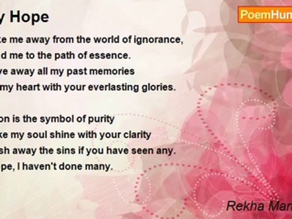 Rekha Mandagere - My Hope