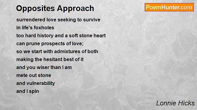 Lonnie Hicks - Opposites Approach