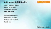 Walterrean Salley - A Crumpled Old Napkin
