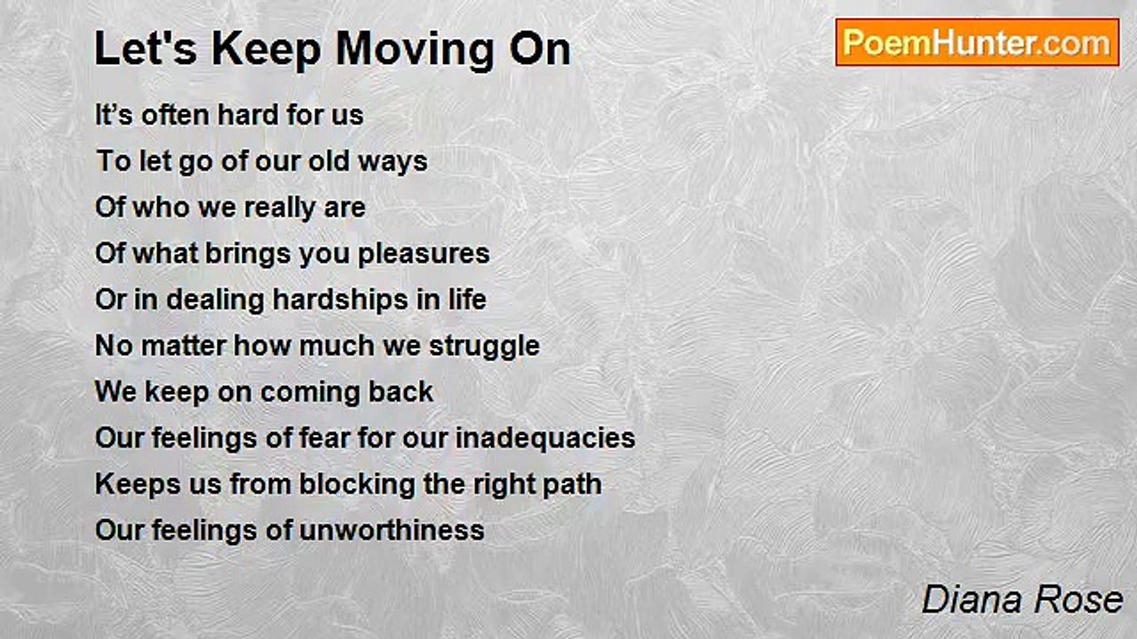 Diana Rose - Let's Keep Moving On